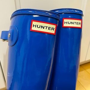 Hunter Rain Boots Blue